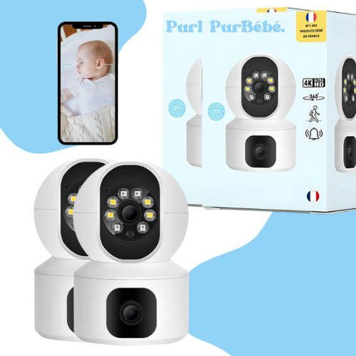 PurBébé DuoVision : Babyphone connecté avec 2 caméras HD, surveillance mobile