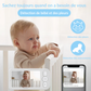 PurBébé PolyVision 4 en 1 : Babyphone connecté Full HD avec fixation multi-positions